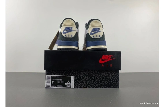 3 Maniére Jordan HV8571-100 HV8571-100 Retro   “Diffused SP Blue”  A OG Ma 0506